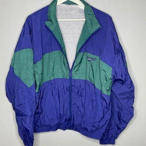 Reebok Vintage Blue‎ Green Track Jacket